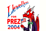 Llewellyn for President 2004 t-shirts