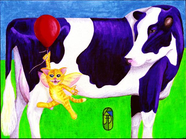 Fairy Godkitty Has a Cow