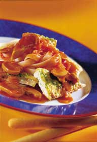 Tofu Cacciatore with Fettuccine